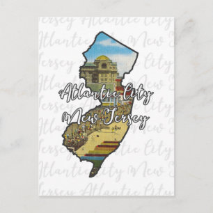 Atlantic City, New Jersey,  inspiredpostcard Briefkaart