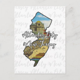 Atlantic City, New Jersey,  inspiredpostcard Briefkaart