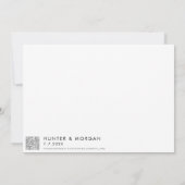 Atlantic City New Jersey Kaart Moderne Bruiloft (Achterkant)