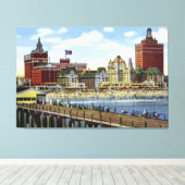 Atlantic City New Jersey langs de kust Canvas Afdruk (Insitu (Houten vloer))