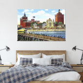 Atlantic City New Jersey langs de kust Canvas Afdruk (Insitu (Slaapkamer))