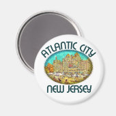 Atlantic City, New Jersey Magneet (Voorkant / Achterkant)