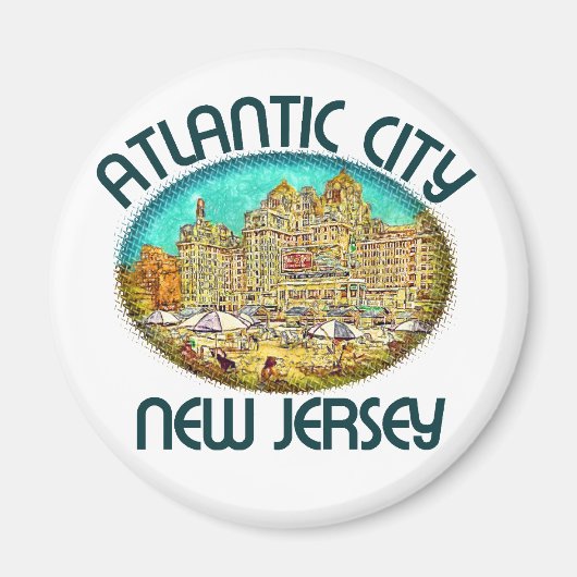 Atlantic City, New Jersey Magneet (Voorkant)