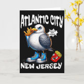 Atlantic City New Jersey Seagull French Fries Funn Kaart (Gele Bloem)