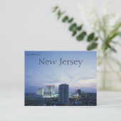 Atlantic City New Jersey Skyline Briefkaart (Staand voorkant)