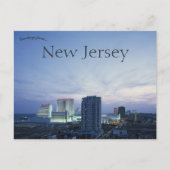Atlantic City New Jersey Skyline Briefkaart (Voorkant)