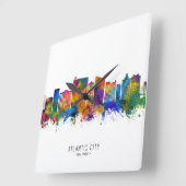 Atlantic City New Jersey Skyline Vierkante Klok (Hoek)