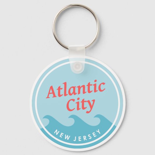 Atlantic City New Jersey Sleutelhanger (Voorkant)