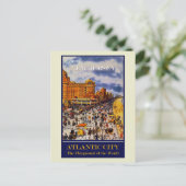  Atlantic City New Jersey Travel Briefkaart (Staand voorkant)