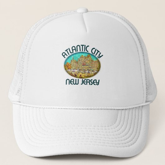 Atlantic City, New Jersey Trucker Pet (Voorkant)