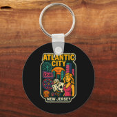 Atlantic City New Jersey Vacation Casino Gaming Ga Sleutelhanger (Voorkant)