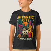 Atlantic City New Jersey Vacation Casino Gaming Ga T-shirt (Voorkant)
