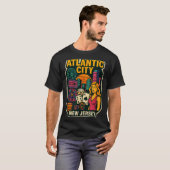 Atlantic City New Jersey Vacation Casino Gaming Ga T-shirt (Voorkant volledig)