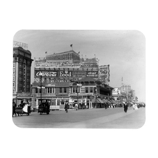 Atlantic City, New Jersey, Vintage Magneet (Horizontaal)