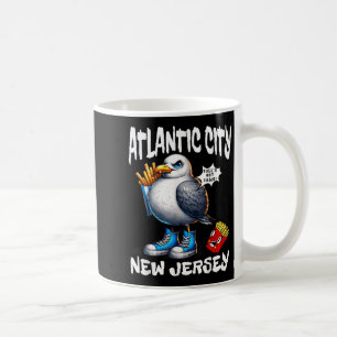 Atlantic City New Jersey Zeemeeuw Franse Frietjes Koffiemok