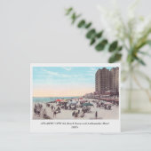 Atlantic City NJ 1920s Scene op het strand briefka Briefkaart (Staand voorkant)