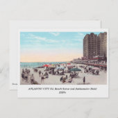 Atlantic City NJ 1920s Scene op het strand briefka Briefkaart (Voorkant / Achterkant)