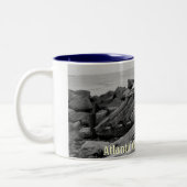 Atlantic City, NJ Boardwalk Tweekleurige Koffiemok (Links)