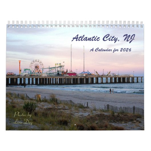 Atlantic City, NJ - Een kalender voor 2026 (Hoes)
