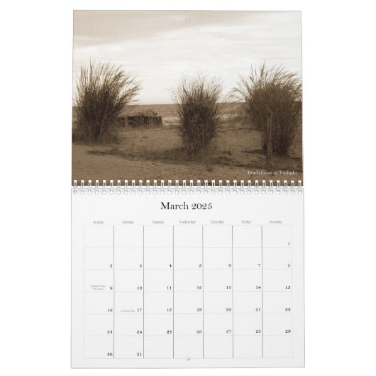 Atlantic City, NJ - Een kalender voor 2026 (Mar 2025)