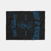 Atlantic City NJ Funny Beaches T-shirt Fleece Deken (Voorkant (Horizontaal))