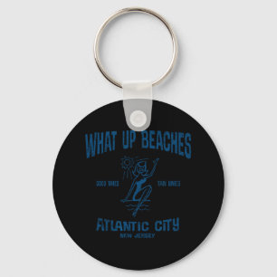 Atlantic City NJ Funny Beaches T-shirt Sleutelhanger