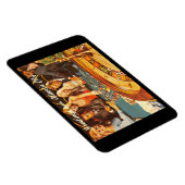 Atlantic City NJ, Gambling, Roulette, Retro Postc Magneet (Rechterzijde)