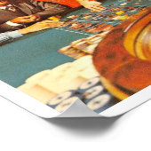 Atlantic City NJ, Gambling, Roulette, Retro Postc Poster (Hoek)