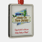 Atlantic City NJ Metalen Ornament (Rechts)