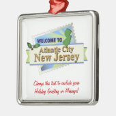 Atlantic City NJ Metalen Ornament (Links)