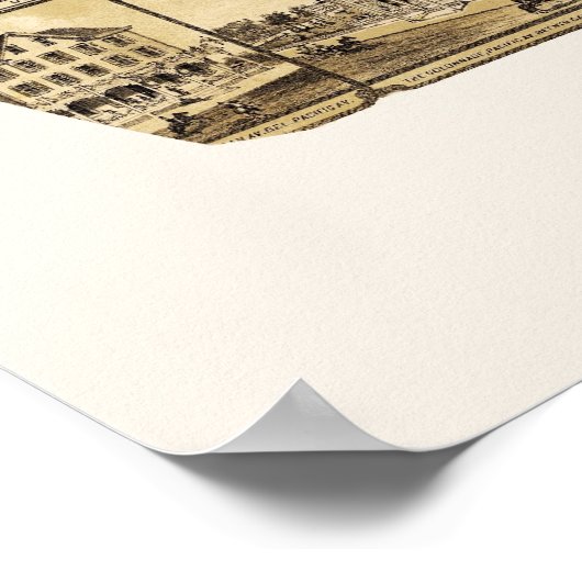 Atlantic City, NJ Panoramic Map - 1880 Poster (Hoek)