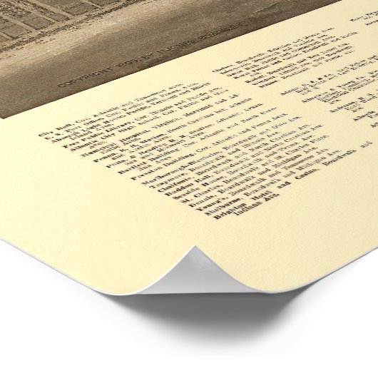 Atlantic City, NJ Panoramic Map - 1910 Poster (Hoek)