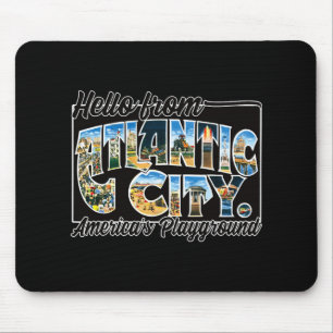 Atlantic City Nj Vintage Stcard Souvenir T-shirt Muismat