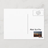 Atlantic City op Dusk Briefkaart (Achterkant)