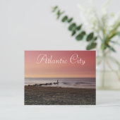 Atlantic City op Dusk Briefkaart (Staand voorkant)