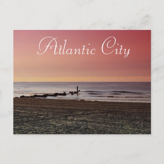 Atlantic City op Dusk Briefkaart (Voorkant)