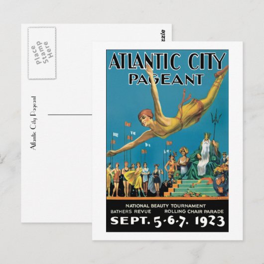 Atlantic City Pageant Briefkaart (Voorkant / Achterkant)