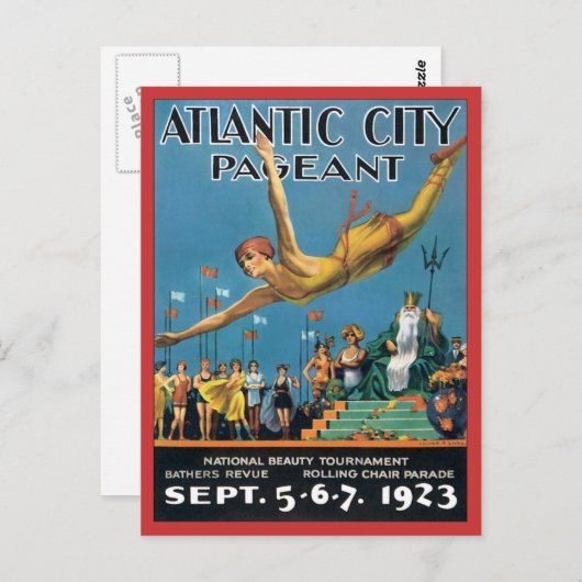 Atlantic City Pageant  Briefkaart (Voorkant / Achterkant)