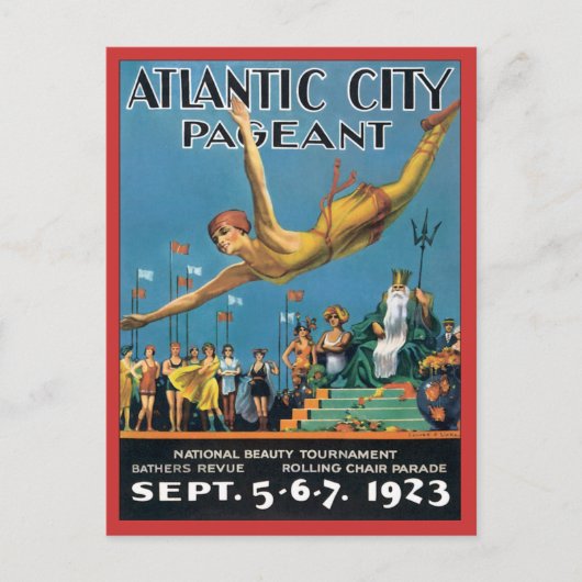 Atlantic City Pageant  Briefkaart (Voorkant)