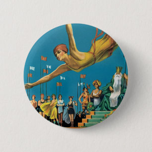 Atlantic City Pageant Ronde Button 5,7 Cm