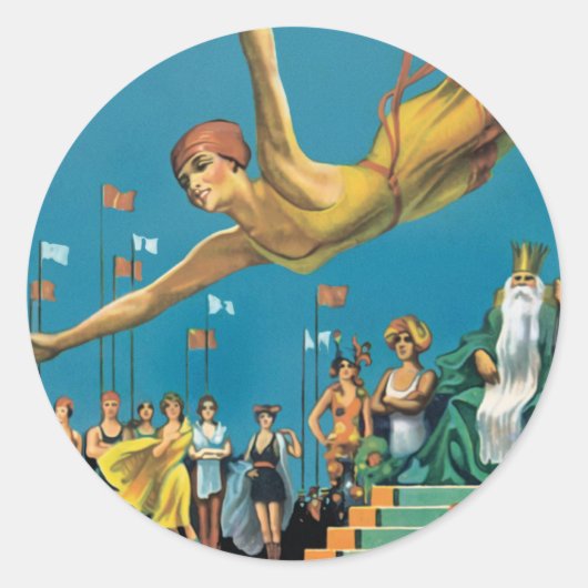 Atlantic City Pageant Ronde Sticker (Voorkant)