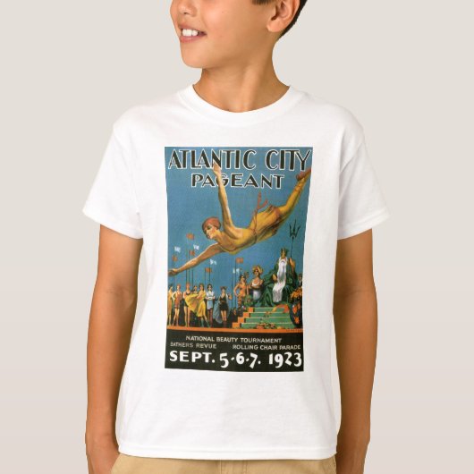 Atlantic City Pageant Vintage Poster T-shirt (Voorkant)