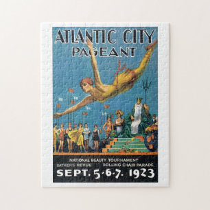 Atlantic City Pageant Vintage Travel Poster Legpuzzel
