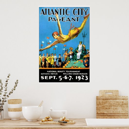 Atlantic City Pagent Reproduction Poster (Keuken)