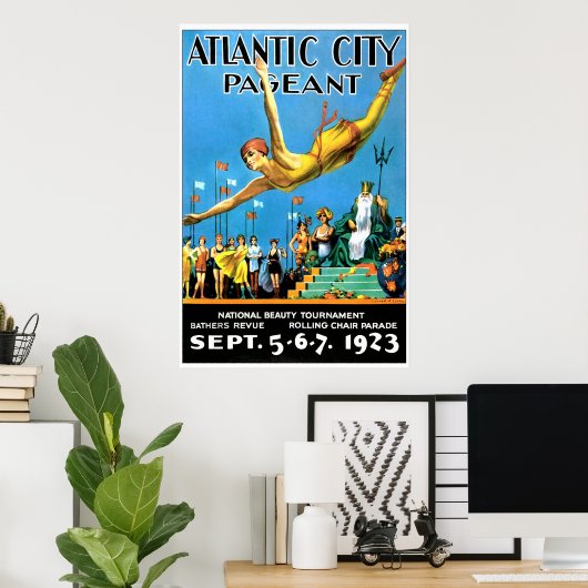 Atlantic City Pagent Reproduction Poster (Thuiskantoor)