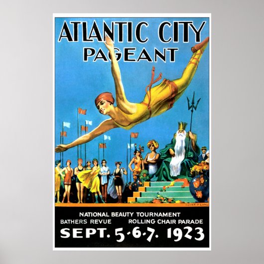 Atlantic City Pagent Reproduction Poster (Voorkant)