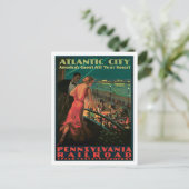 Atlantic City Pennsylvania Railroad Briefkaart (Staand voorkant)