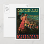 Atlantic City Pennsylvania Railroad Briefkaart (Voorkant / Achterkant)