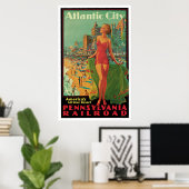 Atlantic City Pennsylvania Railroad Poster (Thuiskantoor)