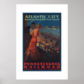 Atlantic City Pennsylvania Railroad Poster (Voorkant)